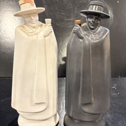 Vintage 1969 Wedgewood Don Decanters Ceramic Moonstone Sandeman Scotch Dry Sherry MCM