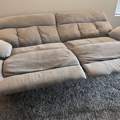 Ashley Double Recliner Wall Hugger Couch