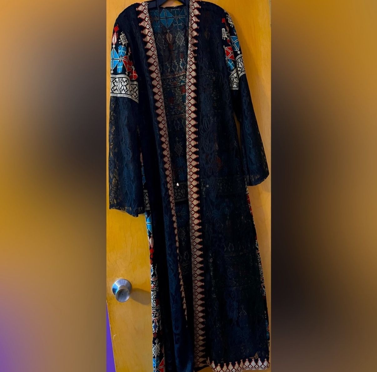 Thob cardigan Palestinian Style / Abaya
