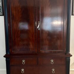 Mahogany Armoire or Entertainment Center by Baker Furniture 