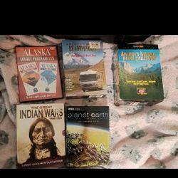 History geography DVD Lot Sets Indian Wars National Parks RV Adventures Alaska Planet Earth
