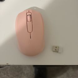 Rii Wireless Mouse,2.4G Portable Computer Mice for PC, Laptop, Windows,Office Included Wireless USB  (Pink