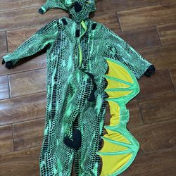 Costume Halloween Green dragon for 3-5 years Boy