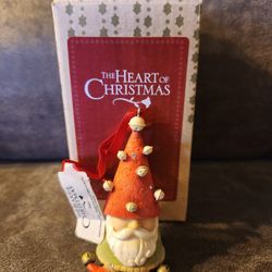 The Heart of Christmas Enesco Jingle Gnome Miniature Figurine Ornament 