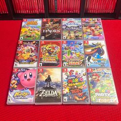 Nintendo Switch Games. Pokémon, Zelda, Super Mario Bros And More. $40 Each