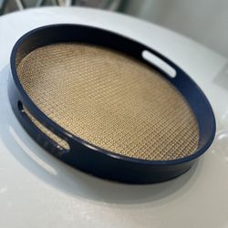 Navy Blue & Gold Tray