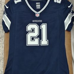 Nike NFL On Field Dallas Texas Cowboys Ezekiel Elliott #21 Navy Blue Jersey S