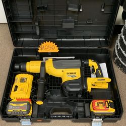 DEWALT 60V FLEXVOLT Lithium-Ion Cordless Brushless 2 in. SDS MAX Rotary Hammer Kit, (2) 9.0Ah Batteries, Charger and Kit Box