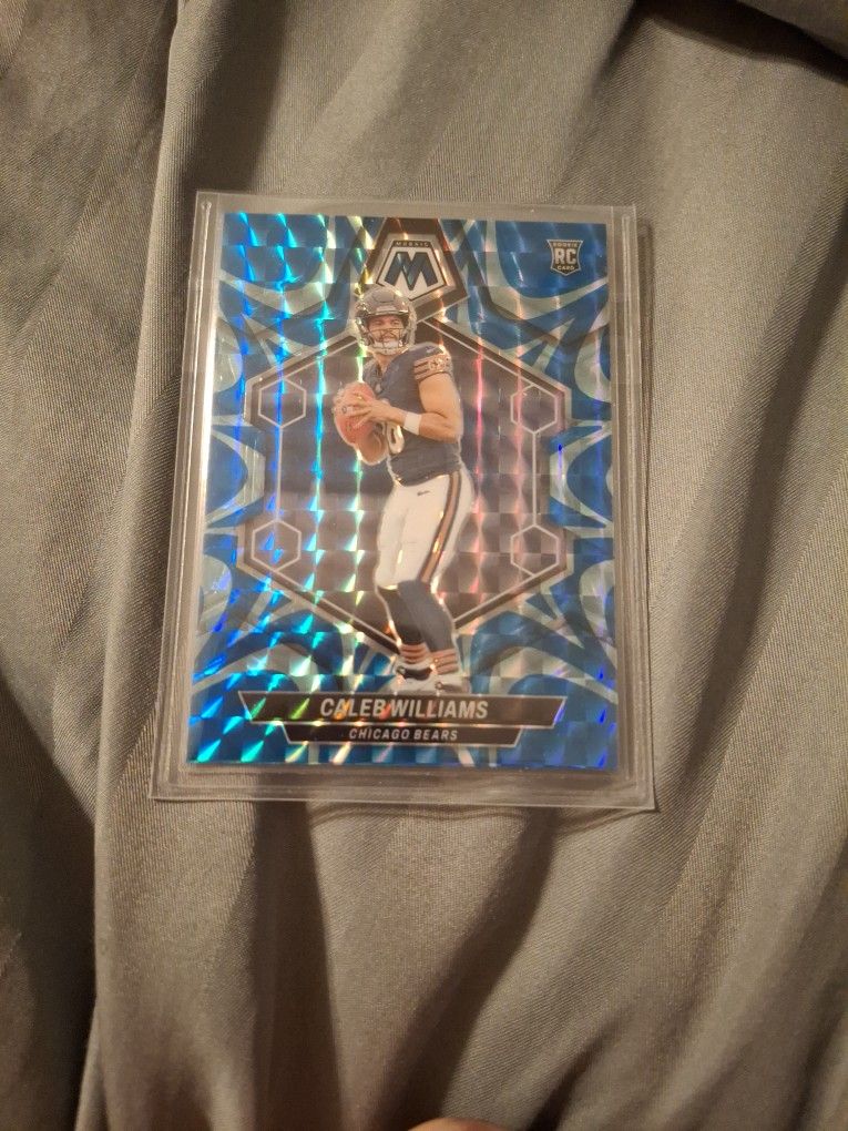 2024 Panini Mosaic (Blue Reactive Prizm) Caleb Williams Rookie Card
