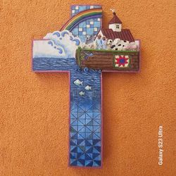 Noah's Ark Decorative Wall Cross