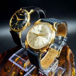 14K Solid Gold Hamilton & Jules Jurgenson Watch