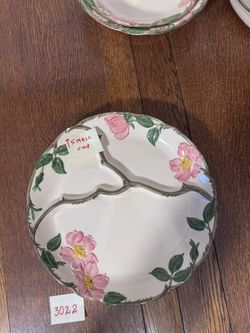 Franciscana Desert Rose VINTAGE   buffet plate 12 inch round 1949 to 1953.