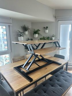 Bamboo Standing Desk Converter