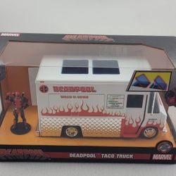 Jada Hollywood Rides Marvel Deadpool Die Cast 1:24 Scale Taco Truck w/ Figure