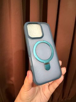 Blue MagSafe iPhone Case with Kickstand