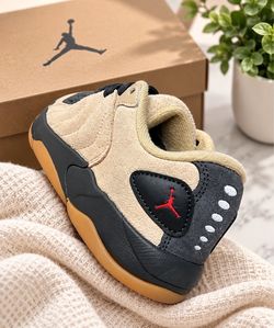 New Jordan Session (GS) Khaki/Varsity Red-Anthracite
