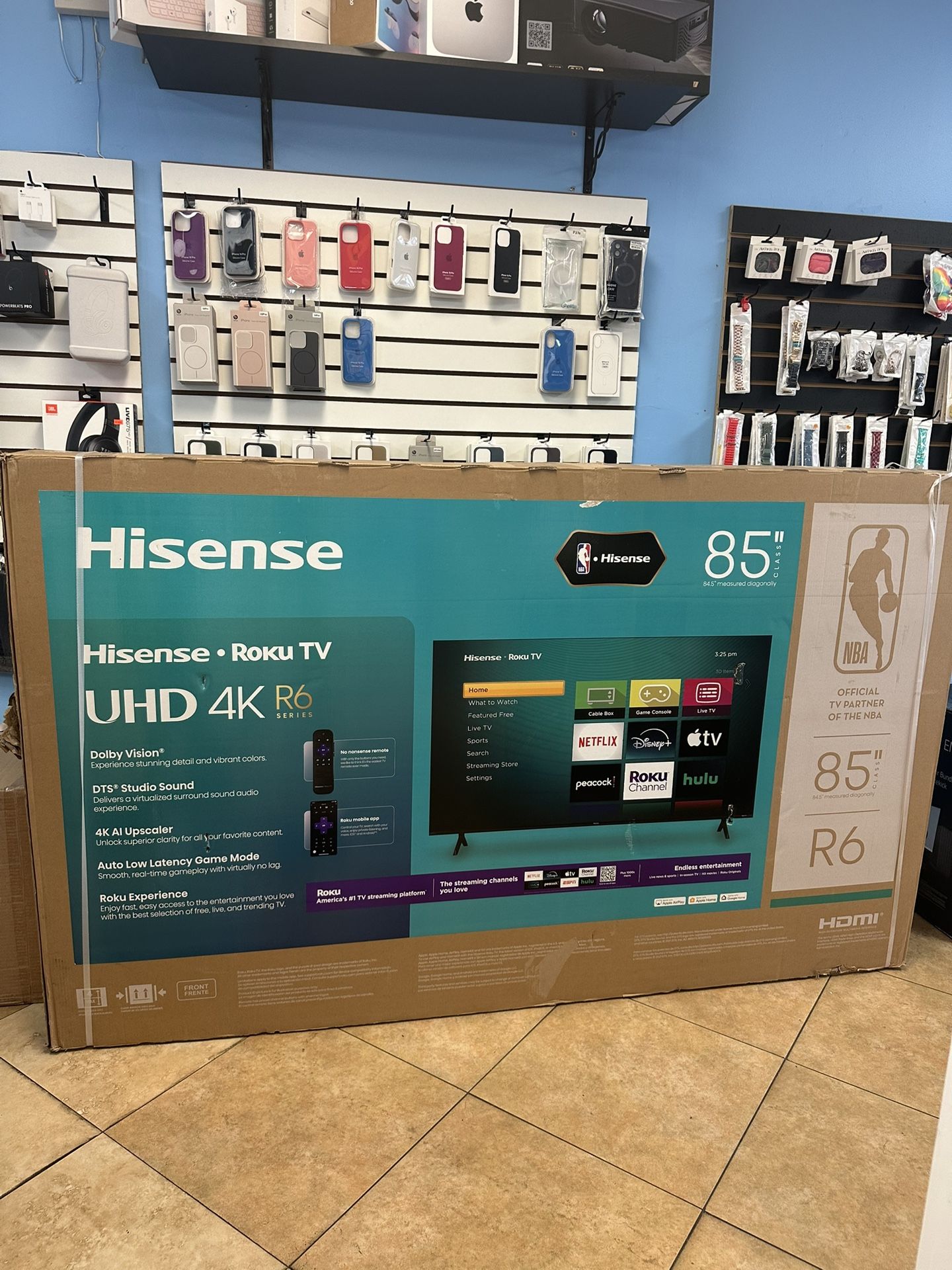 Hisense 85 inch 4k Roku TV R6 Series