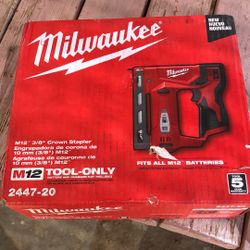 12v 3/8” Crown Stapler  Only Tool