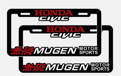 Honda civic license plate
