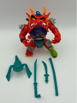 Vintage TMNT Hot Head 100% Complete Playmates 1992 Teenage Mutant Ninja Turtles
