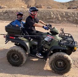 Polaris Quad 4x4 Sport With Truck And Extra Seat 