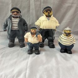 4 Sailor Seaman Figurines