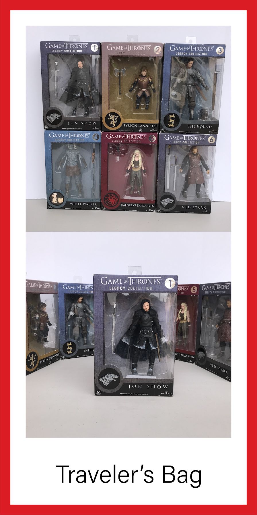 Game of Thrones Series One: Complete Set 6 of 6 Funko HBO GOT Figurines