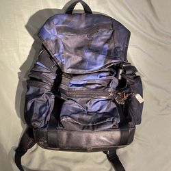 Blue Camo Coach School Bag 