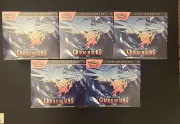 Pokemon Chaos Rising Elite Trainer Box Lot of 5 Sealed ETBs Mega Evolution