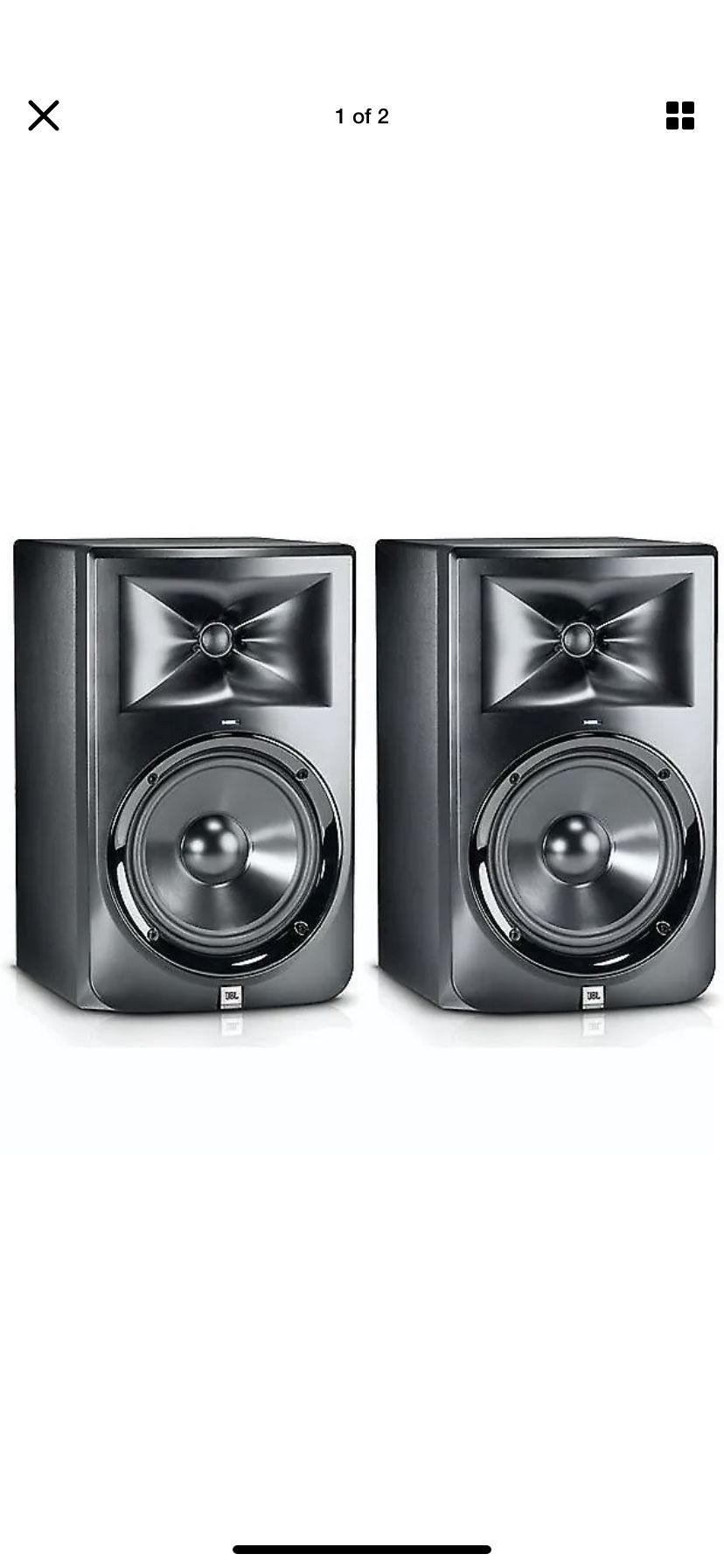 JBL LSR 8 pair slightly used with original boxes and everything