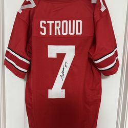 CJ Stroud Ohio State Autographed Jersey comes with COA 