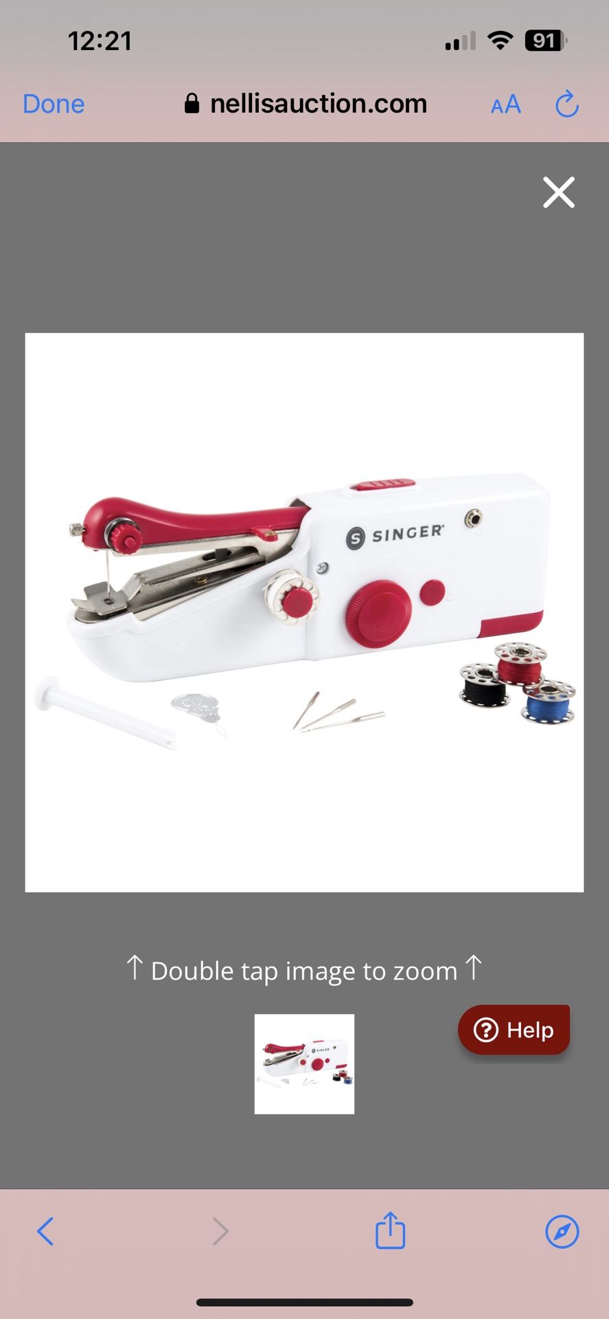 SINGER Stitch Sew Quick Portable Mending Machine - Single Thread Machine For Quick Repairs