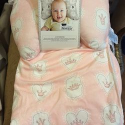Baby Headrest And Blanket Set