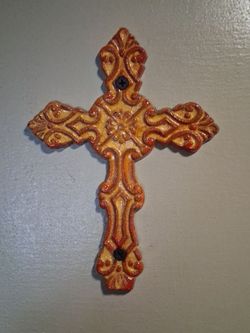Wrought Iron Cross Metal Arts