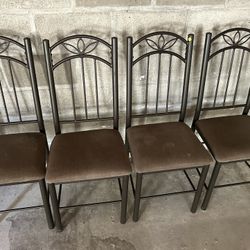 4 Metal Chairs