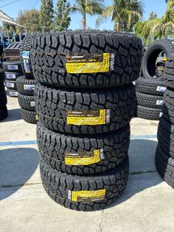 33x12.50R18 Headway RT (4) new tires installed and balanced 50,000 miles warranty
