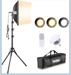 Torjim Softbox Photography Lighting Kit with Stand