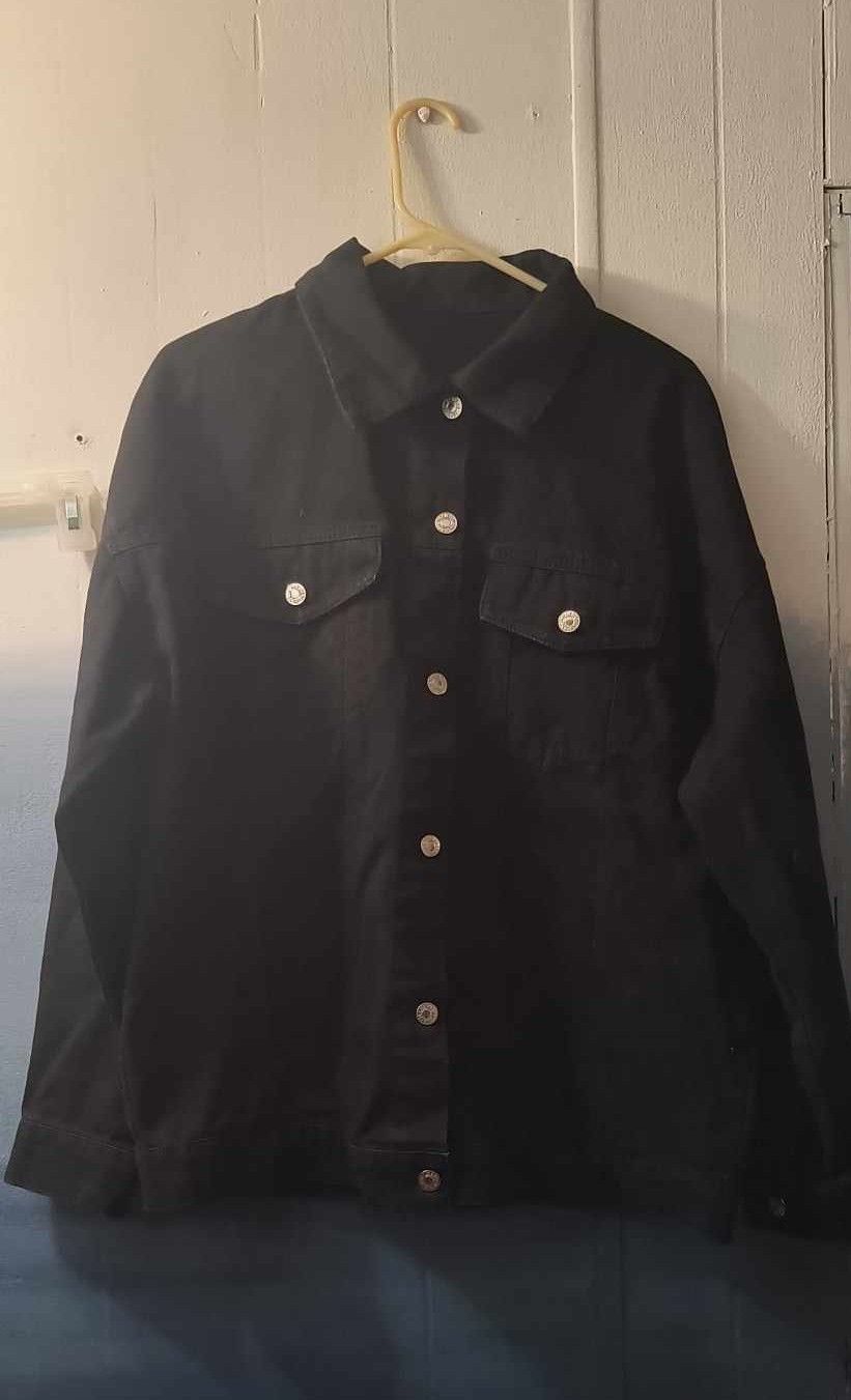 Men's Black Denim Jacket 