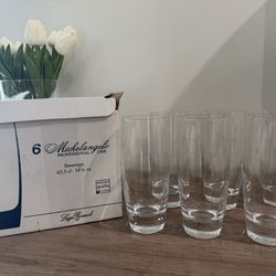 NIB Luigi Bormioli Michelangelo Professional Line 14.5oz Highball Glads Tumblers