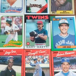 Lot Of 10 Vintage Baseball Trading Cards 10pc
