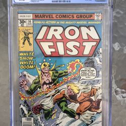 Iron Fist #14 (1977) CGC 6.5 — White Pages; 1st app. of Sabretooth (Creed)