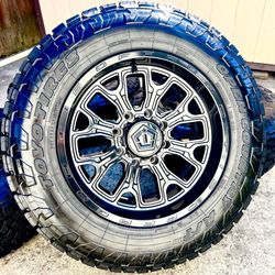 20x10 TIS 560b Wheels w/ sensors on New 35x11.5r20 Toyo Open Country AT3 99% tread 8x180