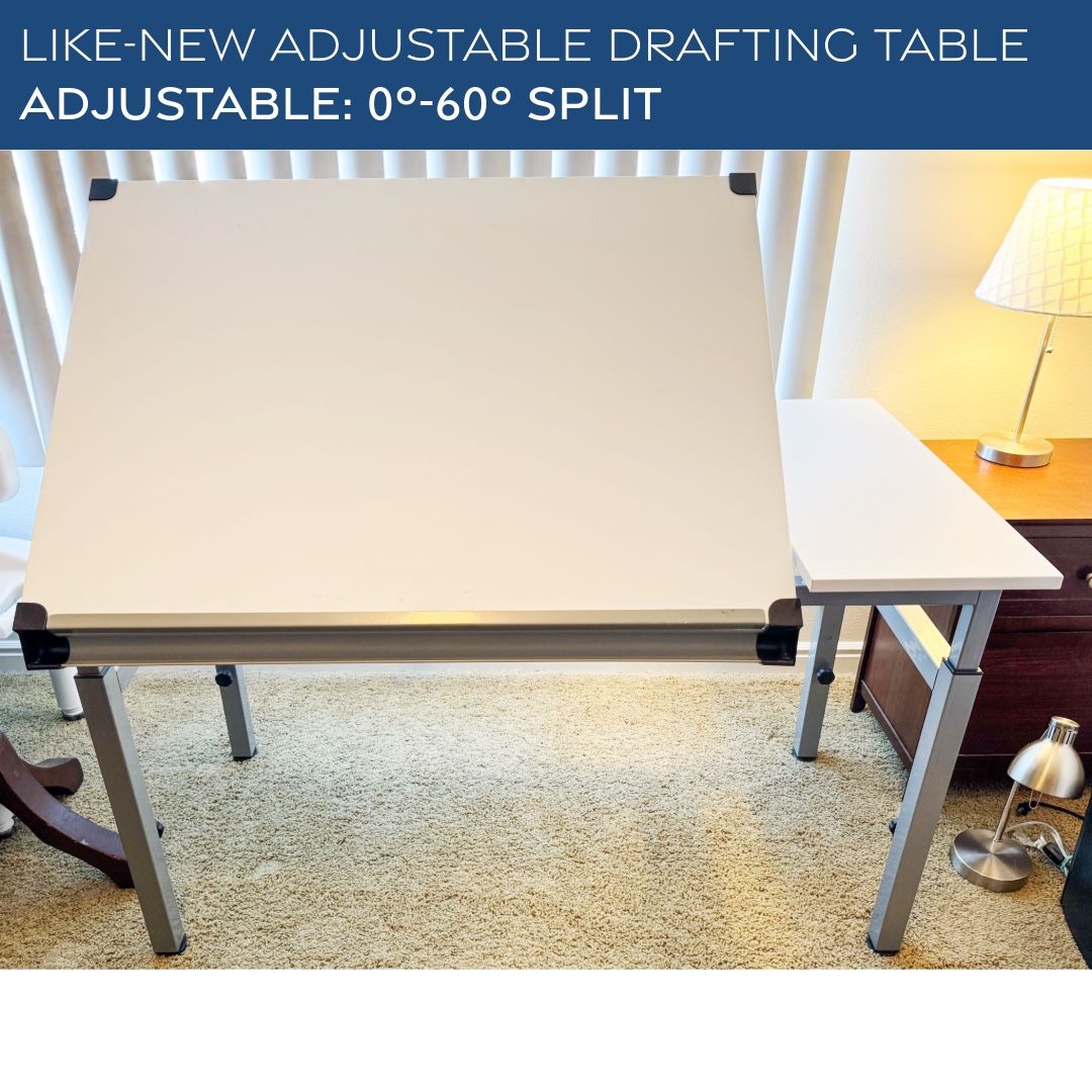 🎨 Like-New Adjustable Drafting Table – (Pick-Up Only)