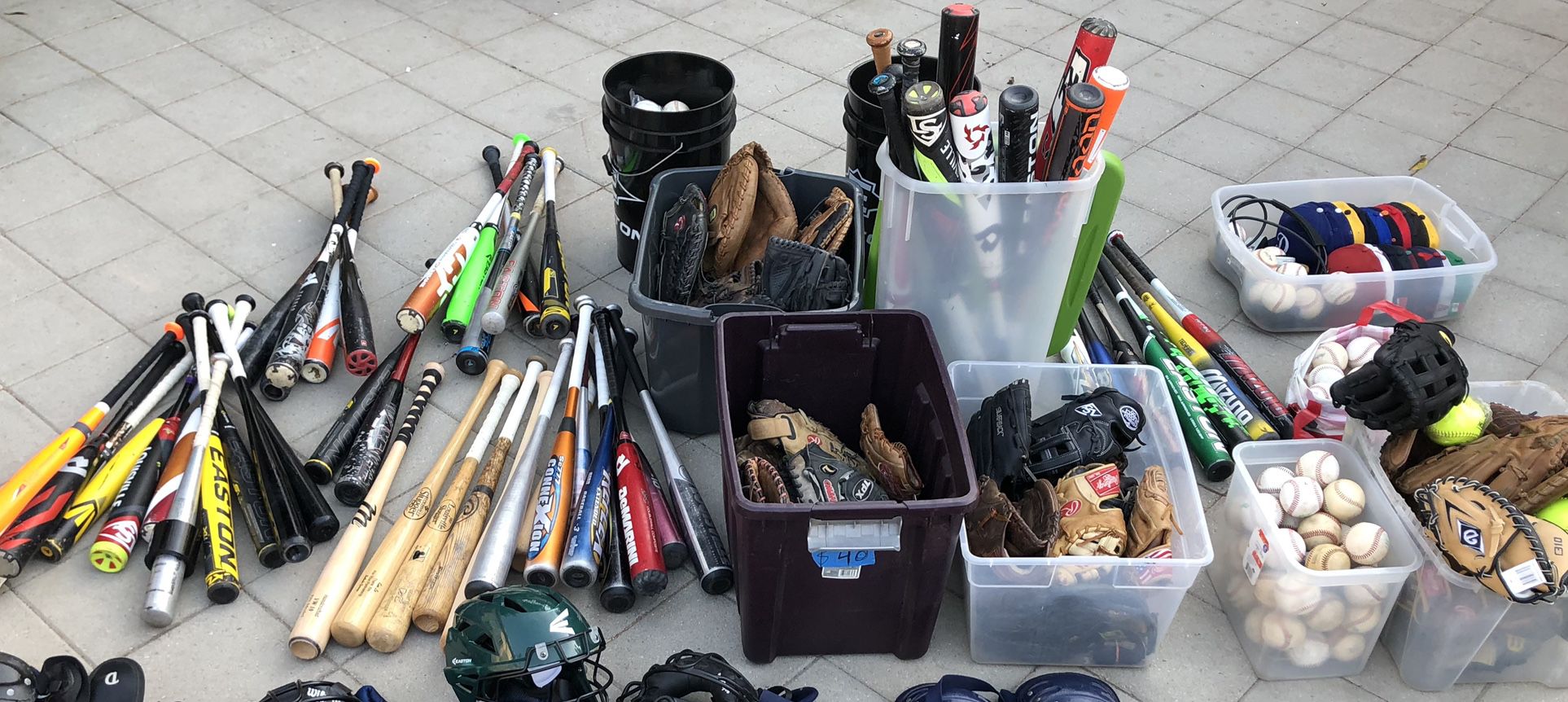 Baseball and softball gear. Bats , gloves, hats, bags etc… Check Out My Profile Page