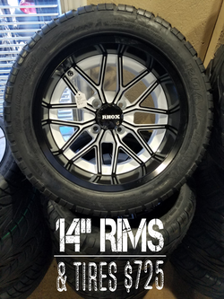 14" Golf Cart Rims and Tires