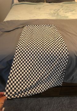 Cute long black and white skirt
