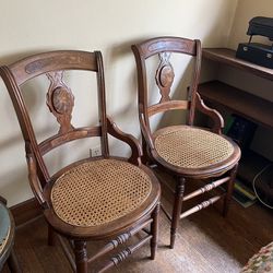 Two Victorian Parlor Chairs (or Dining Chairs)