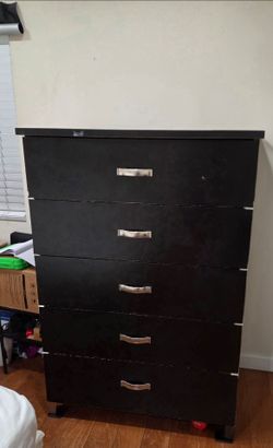 Sturdy Black Cabinet