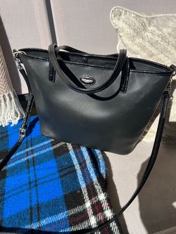 Coach Black Leather Tote – $125 OBO