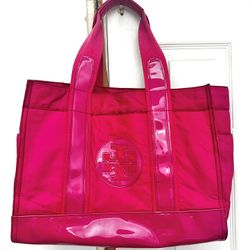 Tory burch pink tote